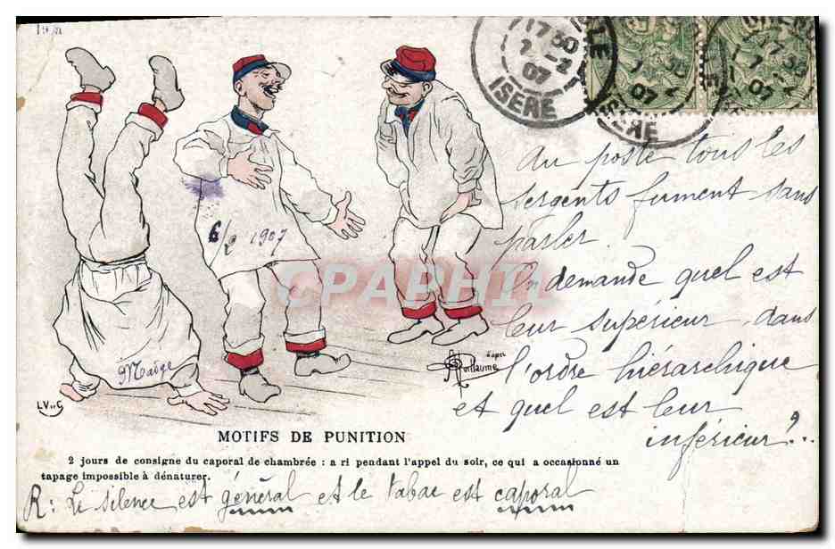 CPA Militaria Motifs de punition