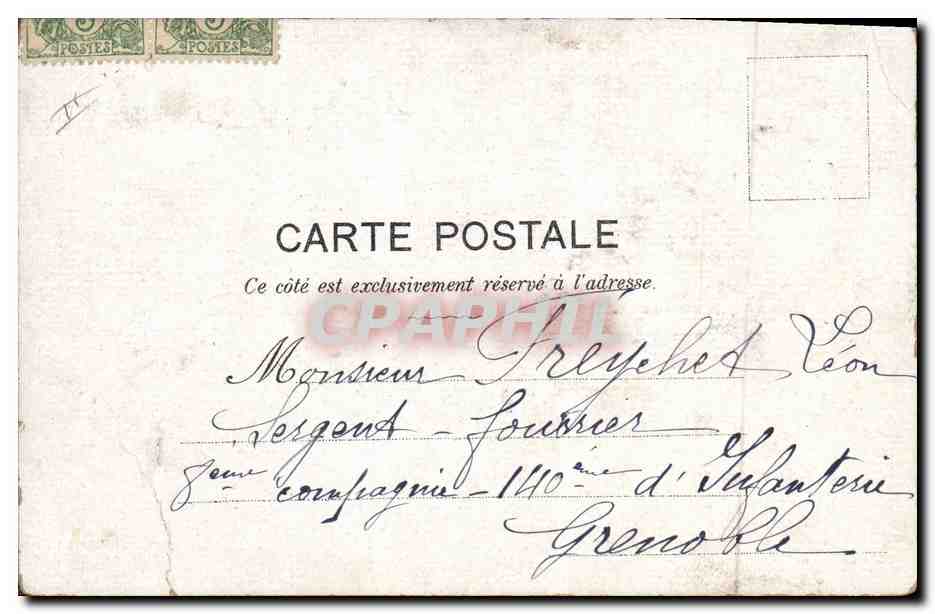 CPA Militaria Motifs de punition — Reverso