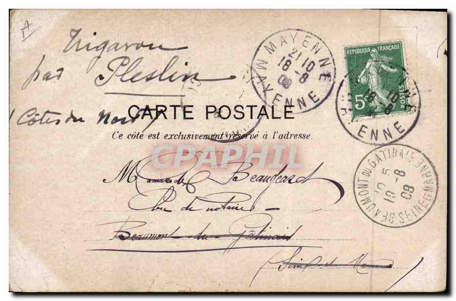 CPA Militaria  — Rückseite