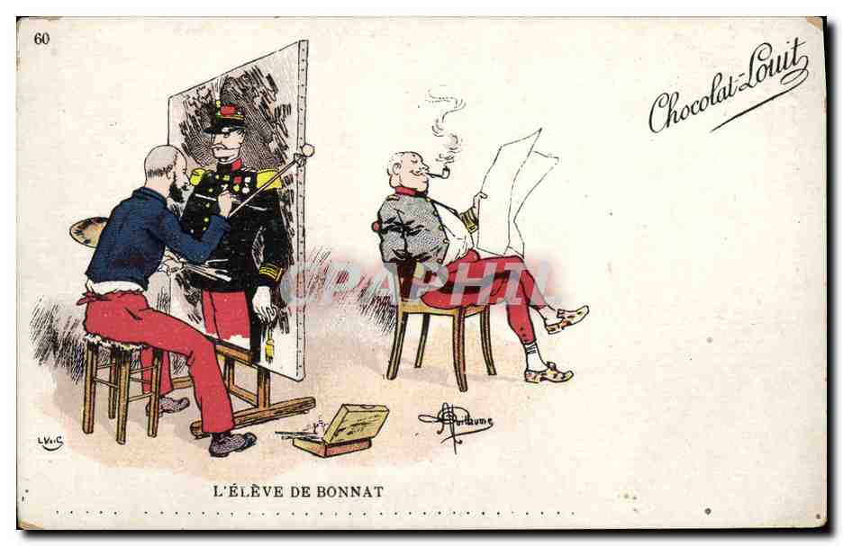 CPA Militaria L'eleve de Bonnat