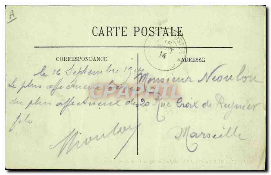 CPA Militaria La compagnie cycliste Velo Cycle — Rückseite