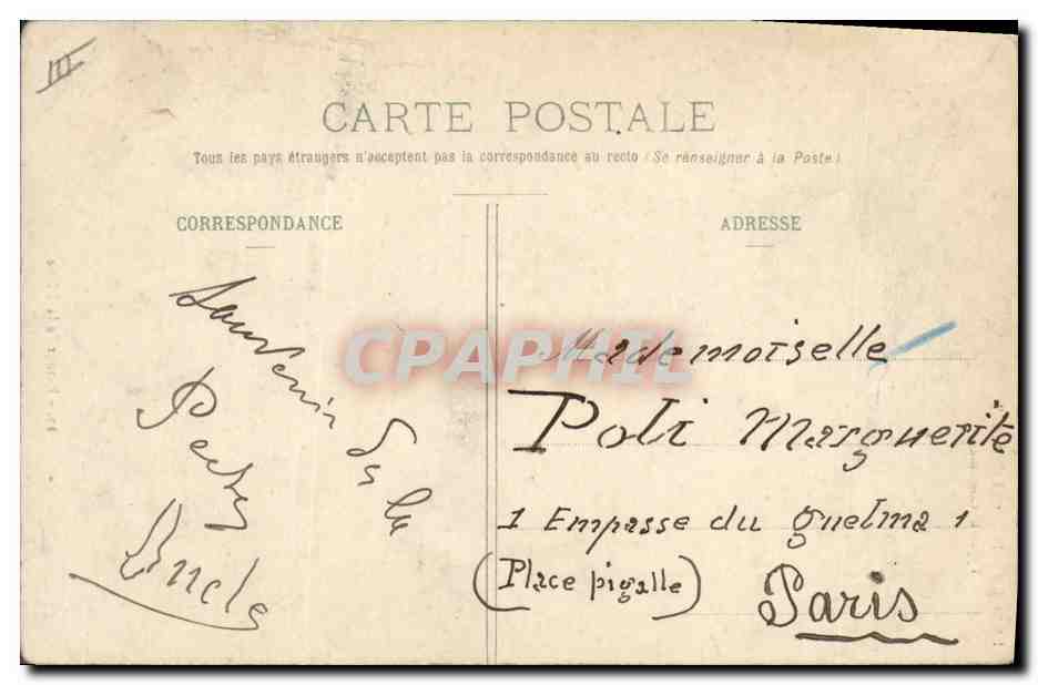 CPA Folklore Normandie Retour de la peche  — Verso