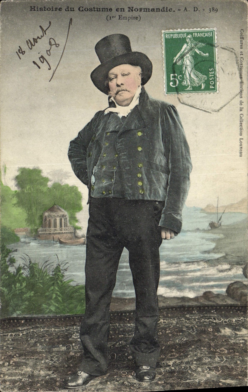 CPA Folklore Normandie 1er Empire 