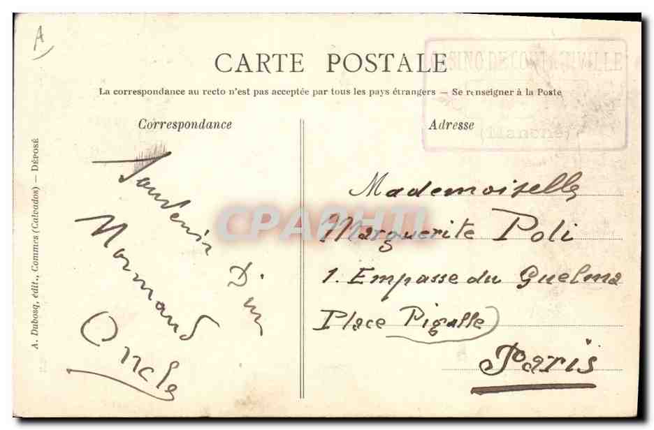 CPA Folklore L'heureux Normand  — Verso