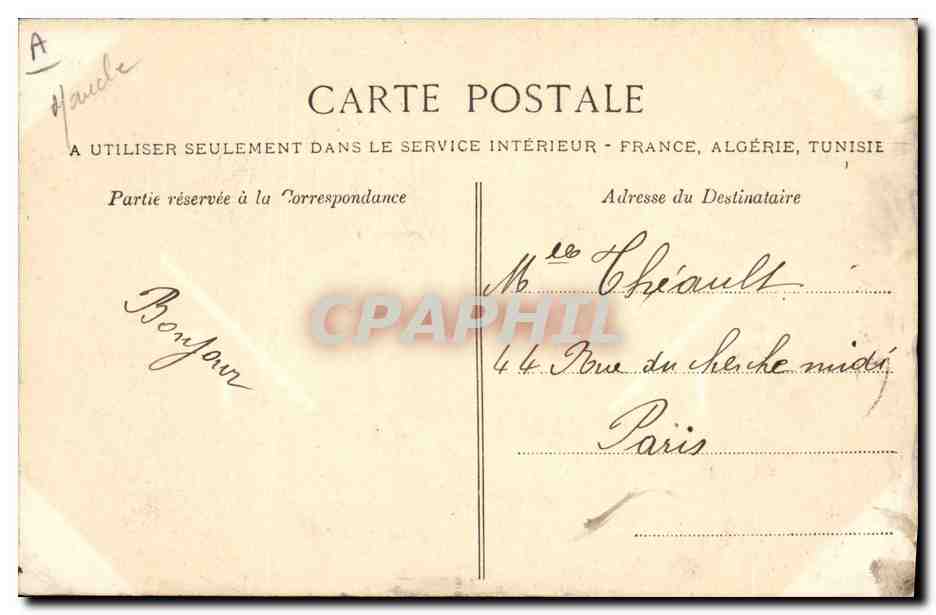 CPA Folklore Normandie La Granvillaise aime sa falaise  — Verso