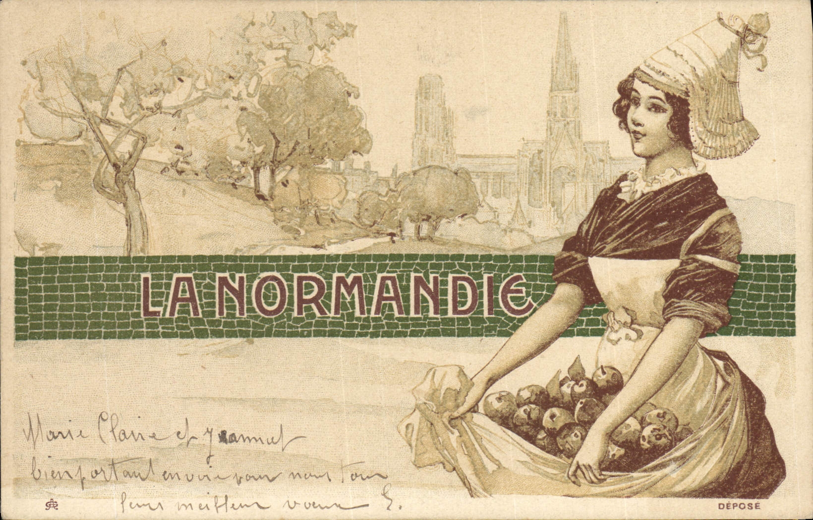CPA Folklore Normandie 