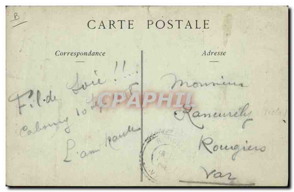 CPA Folklore Ancien costume Paysanne Normande Ane Mule  — Verso