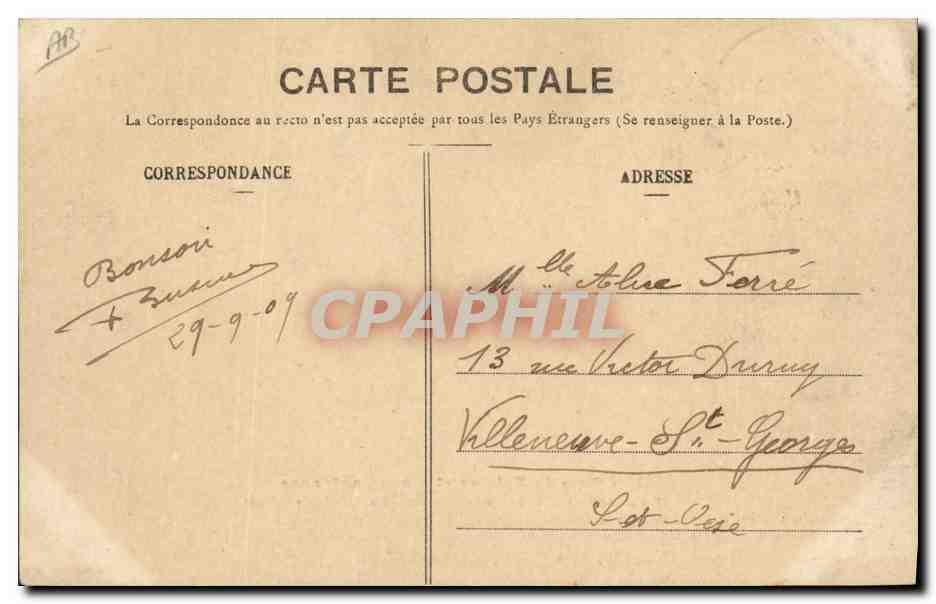 CPA Folklore Les gars de Falaise et leurs lanternes  — Verso
