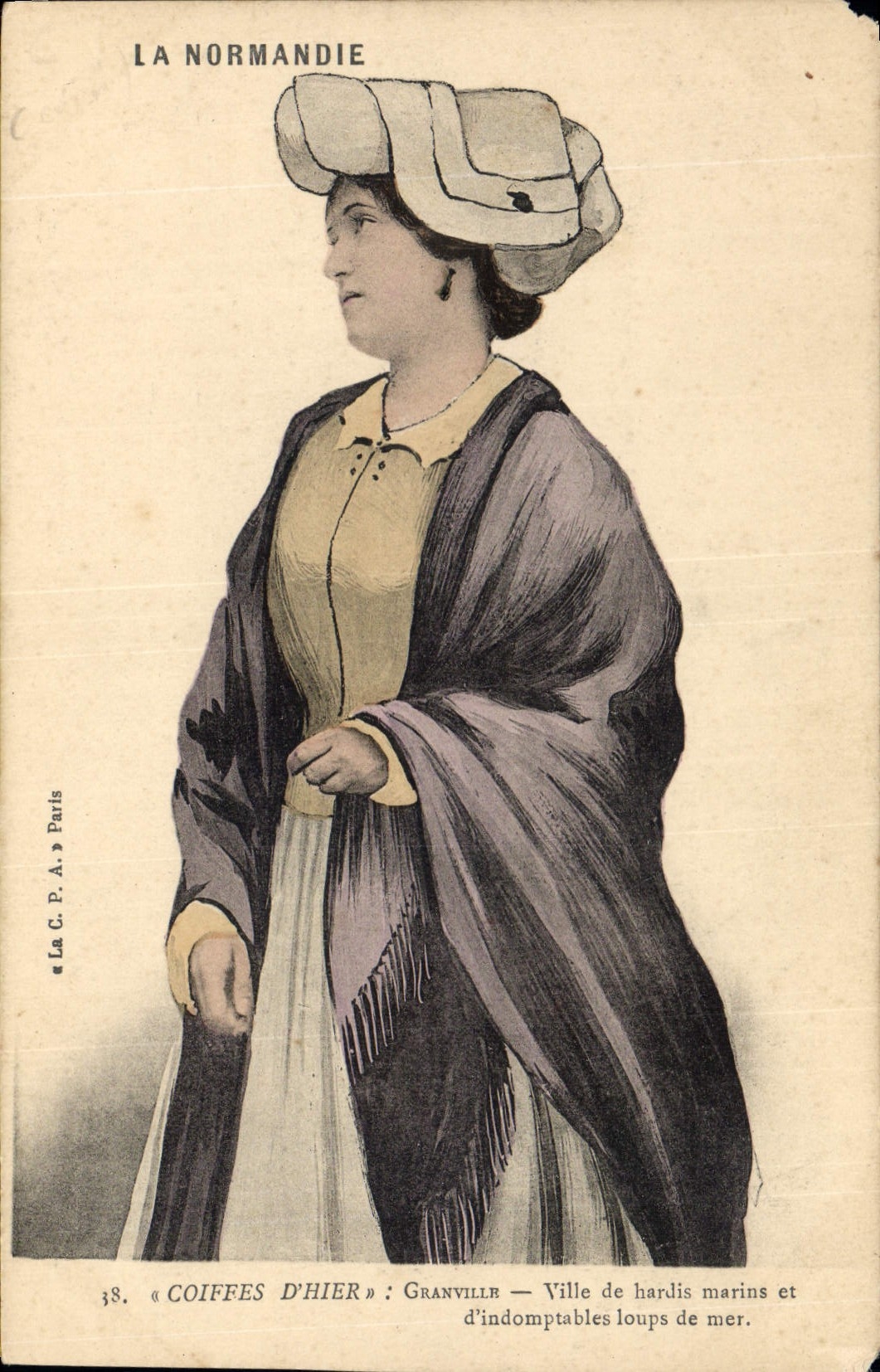 CPA Folklore Normandie Granville 