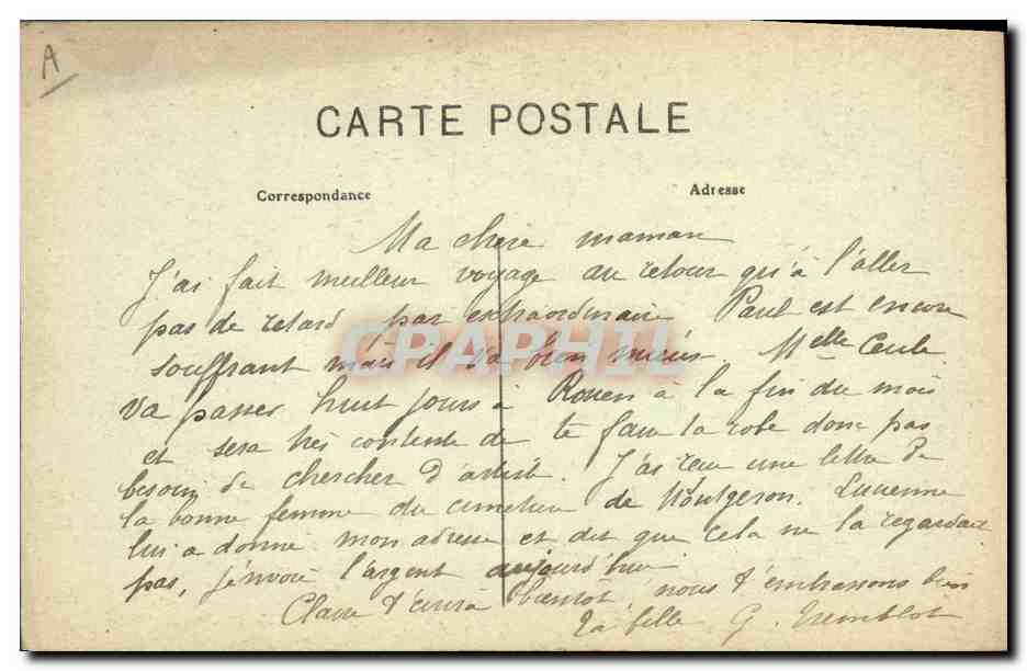 CPA Folklore En Normandie l'assemblee d'Autretot  — Rückseite