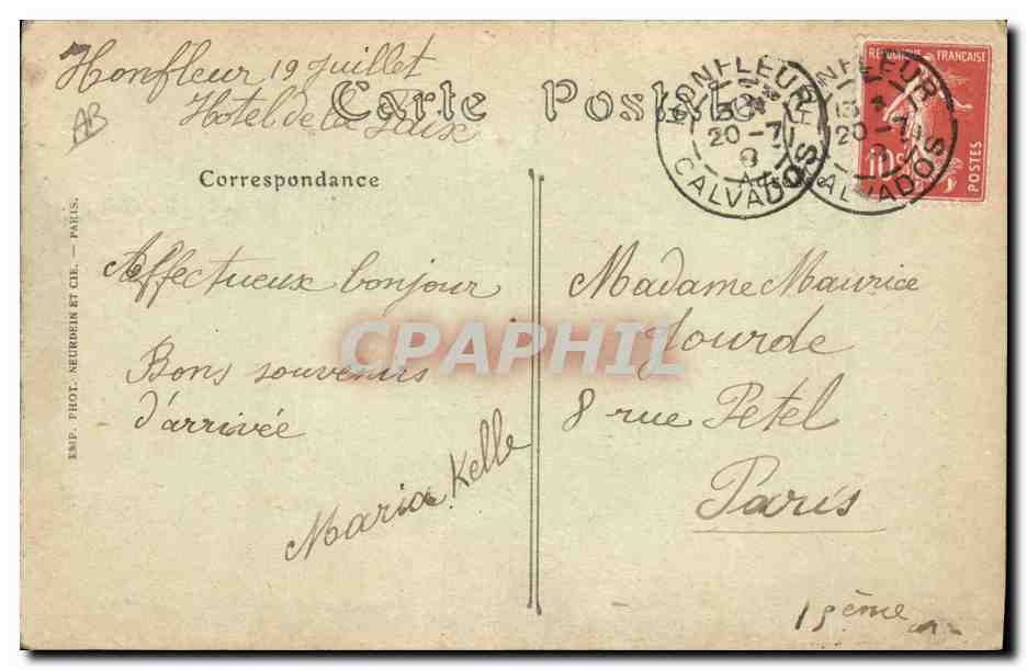 CPA Folklore Normande  — Verso