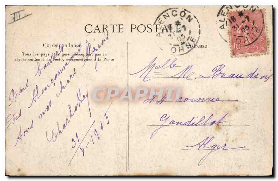 CPA Folklore En Normandie  — Verso