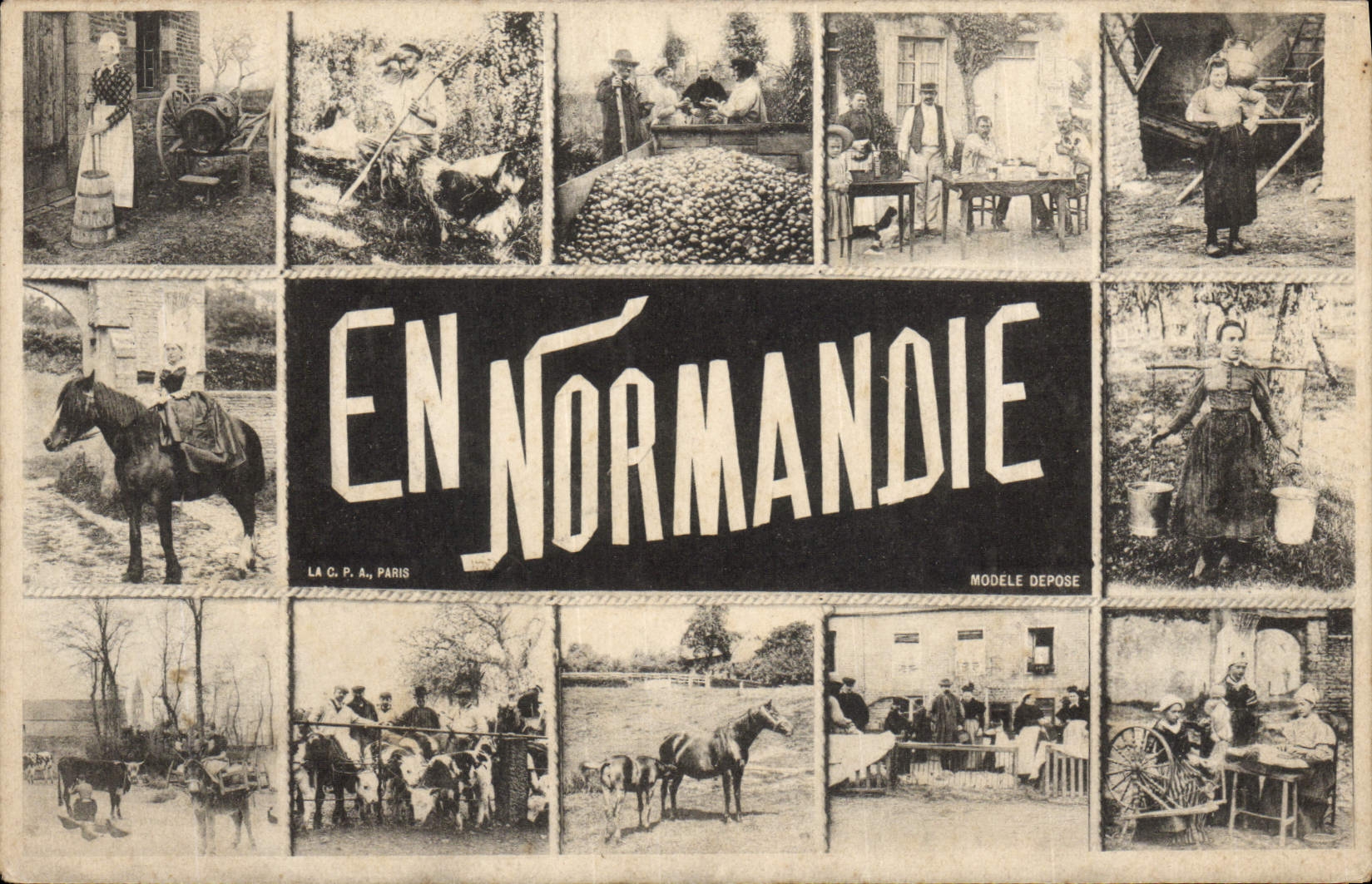 CPA Folklore En Normandie 