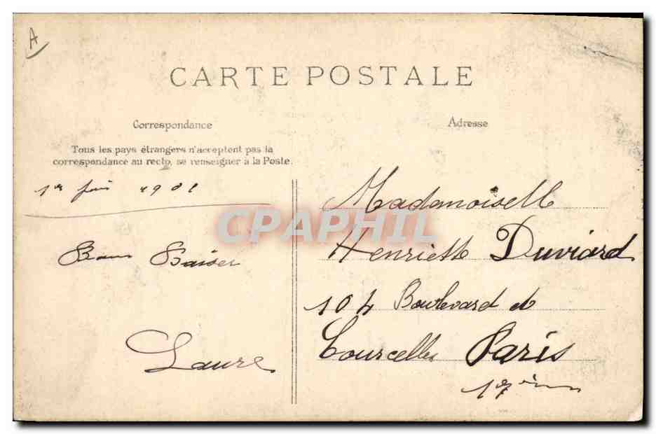 CPA Folklore Souvenir de Normandie  — Verso