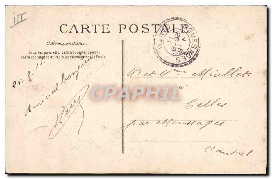 CPA Folklore Millenaire Normand Mlle louise Chany Reine des Halles Rouen 1911 — Verso