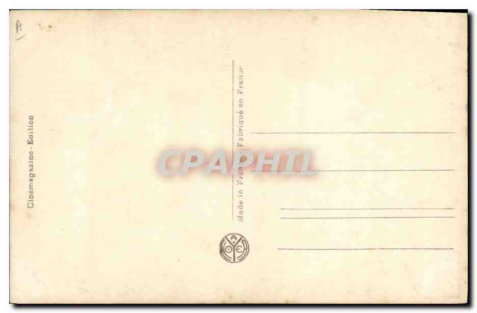 CPM Cinema Raquel Meller — Verso