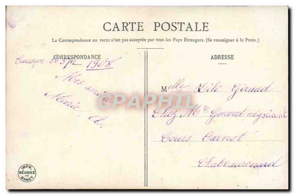 CPA Fantaisie Enfants Jardinage  — Rückseite