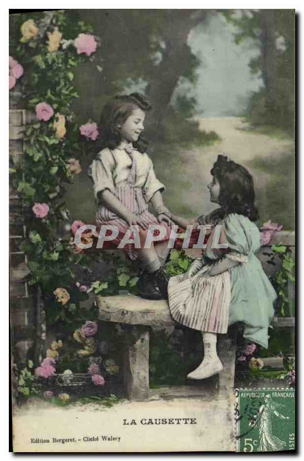 CPA Fantaisie Enfants La causette 