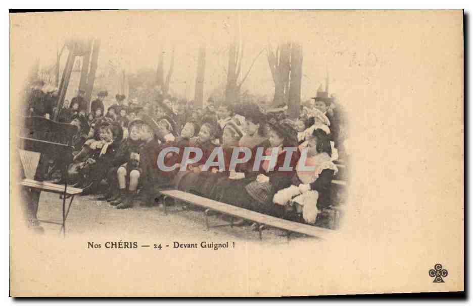 Nos CHÉRIS — 24 — Devant Guignol ! — Éditeur inconnu, n° de série non visible