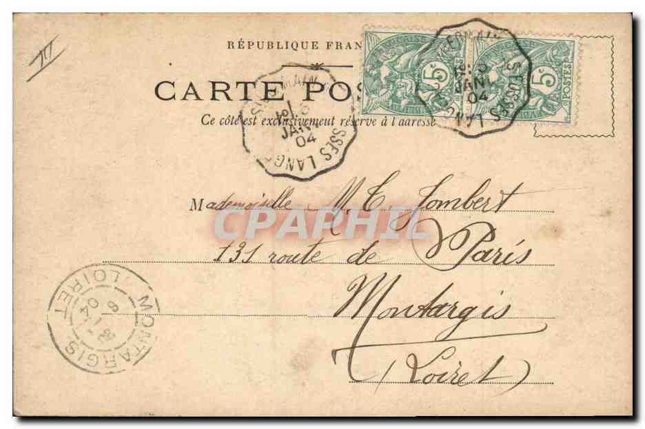 CPA Theatre Guignol Le marchand d'aiguilles  — Verso