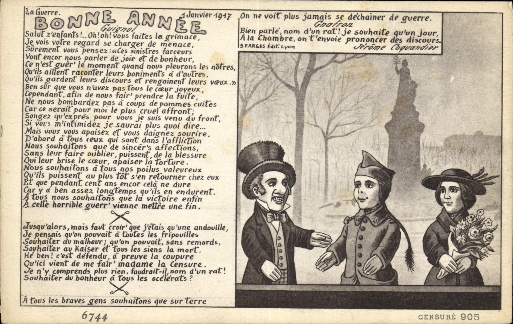 CPA Theatre Guignol Bonne annee