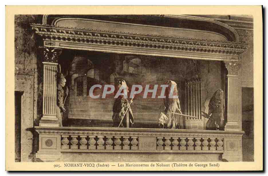 CPA Theatre Nohant Vicq Indre les marionnettes de Nohant George Sand 