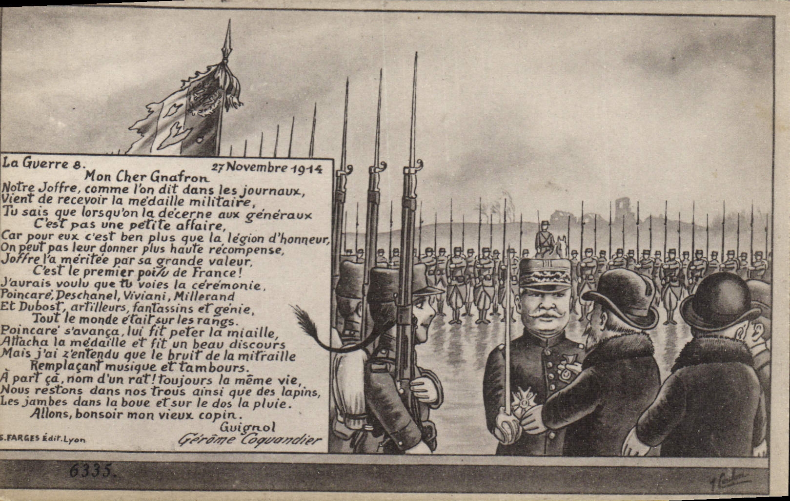 CPA Theatre Guignol Mon cher Gnafron Militaria