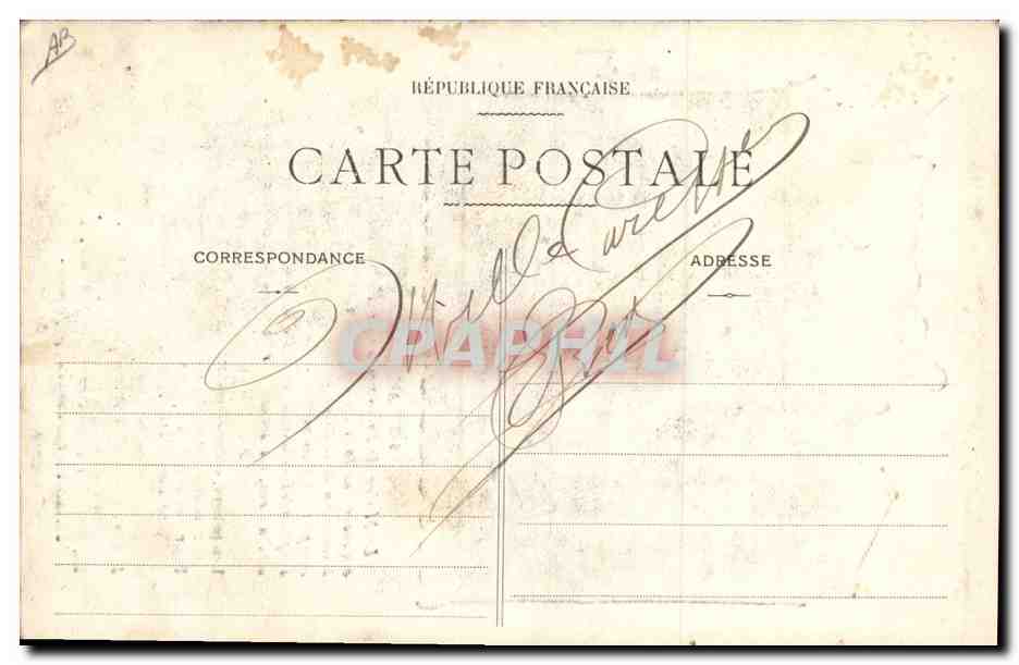 CPA Theatre Guignol Le garde champetre  — Rückseite