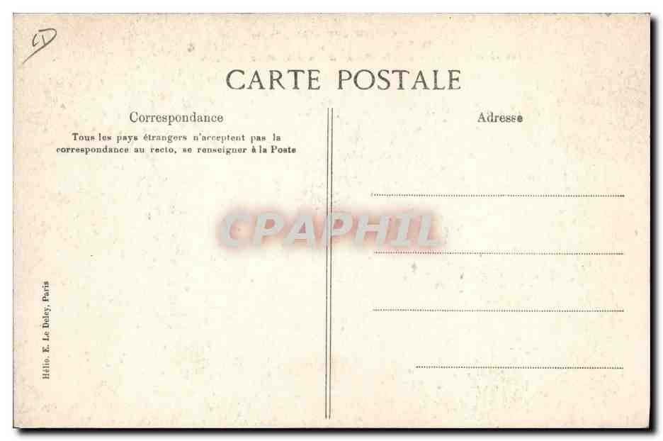 Crédit Lyonnais, París — Una de las galerías en los subsuelos de los cofres fuertes — Editor E. Le Doleÿ, París — Reverso