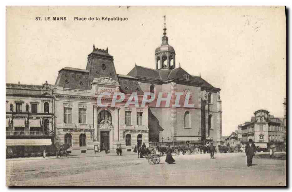 CPA Banque Le Mans Place de la Prefecture Credit Lyonnais 