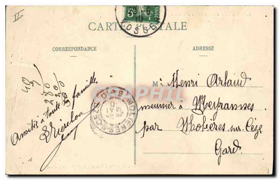 CPA Banque Epinal Pont de pierre et Credit Lyonnais Tramway  — Verso