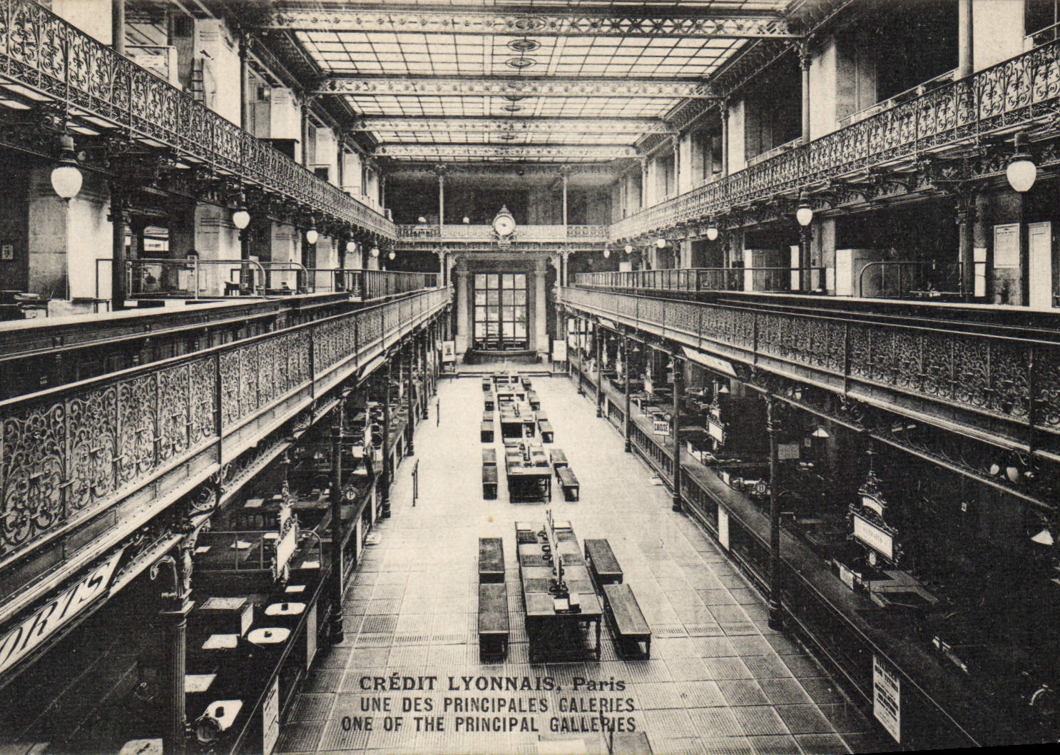 CPA Banque Credit Lyonnais Paris Une des principales galleries 