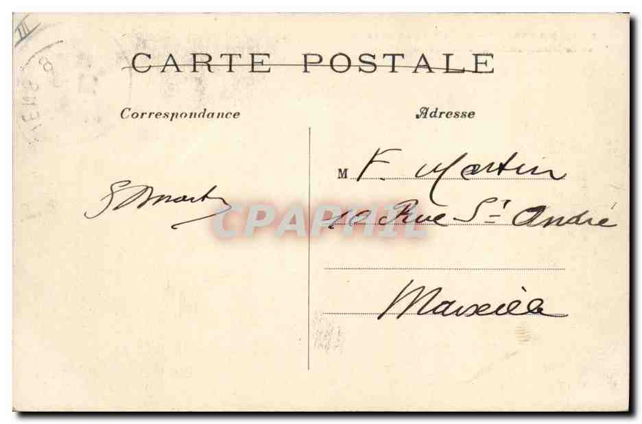 CPA Banque Credit Lyonnais et le boulevard des Italiens Paris  — Rückseite
