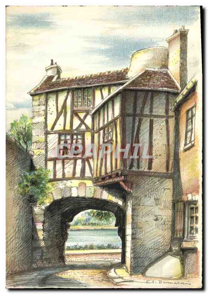 CPA Fantaisie Illustrateur Barday Mantes La porte aux Pretres