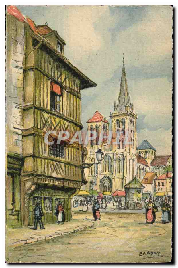 CPA Fantaisie Illustrateur Barday Lisieux La cathedrale Saint Pierre