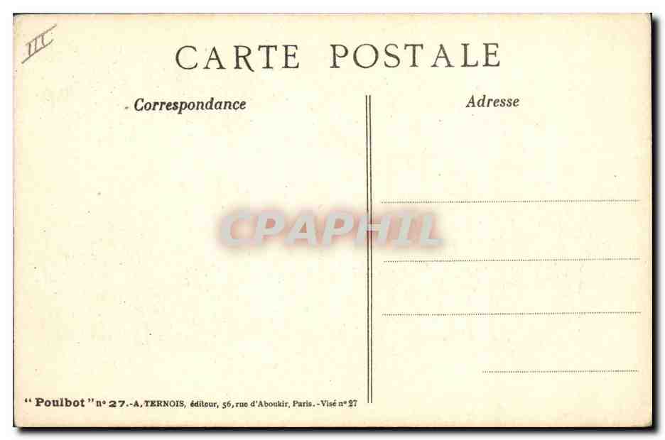 CPA Fantaisie Illustrateur Poulbot Militaria  — Rückseite