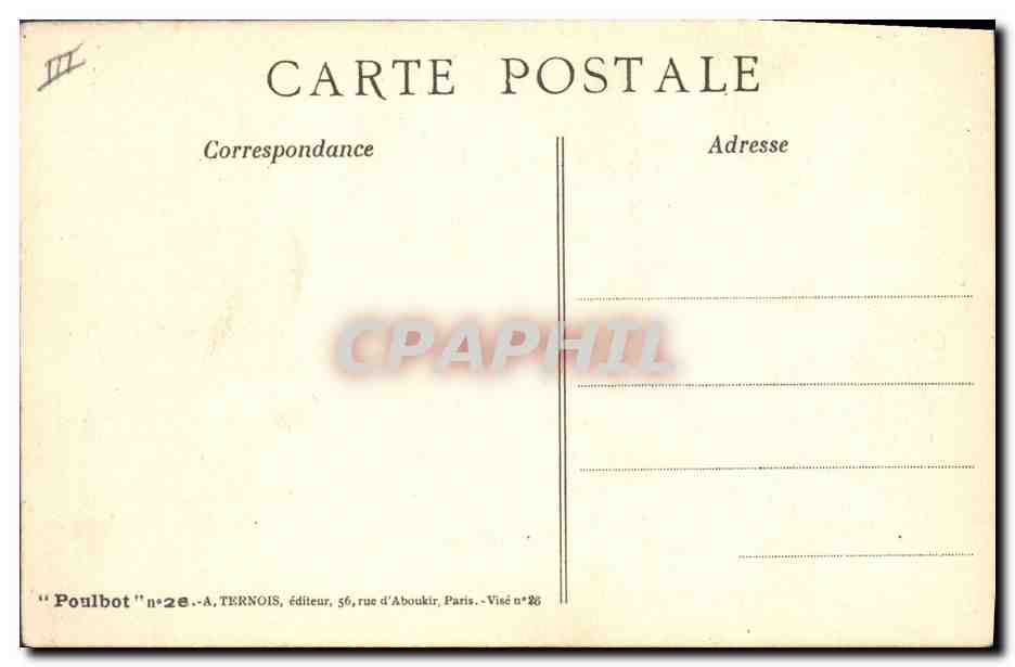 CPA Fantaisie Illustrateur Poulbot Militaria  — Verso