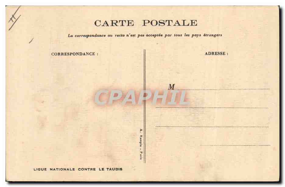 CPA Fantaisie Illustrateur Poulbot  — Verso