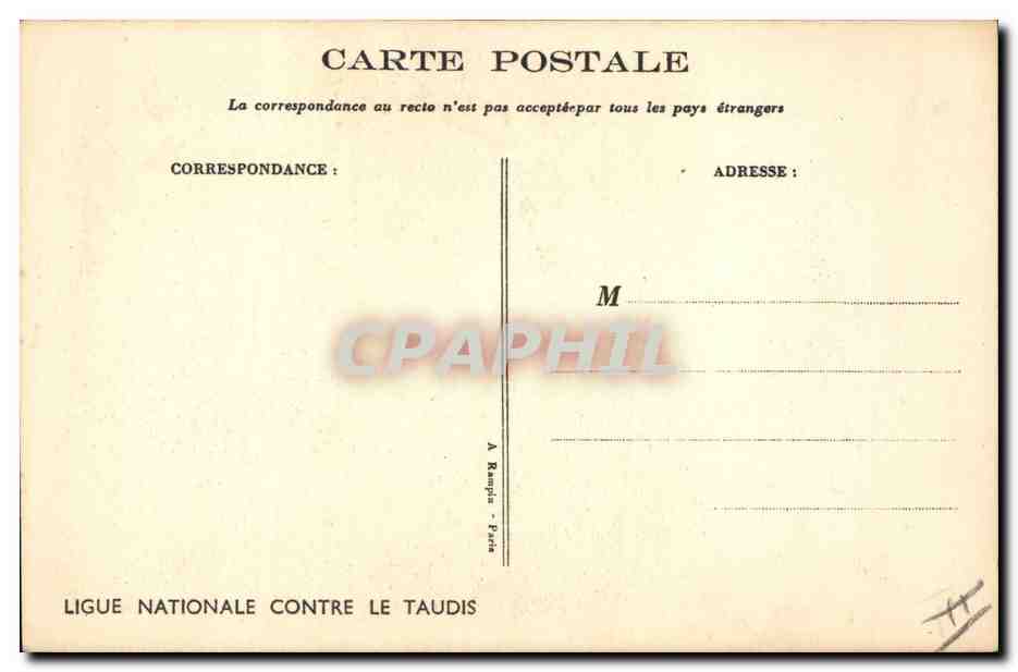 CPA Fantaisie Illustrateur Poulbot  — Rückseite
