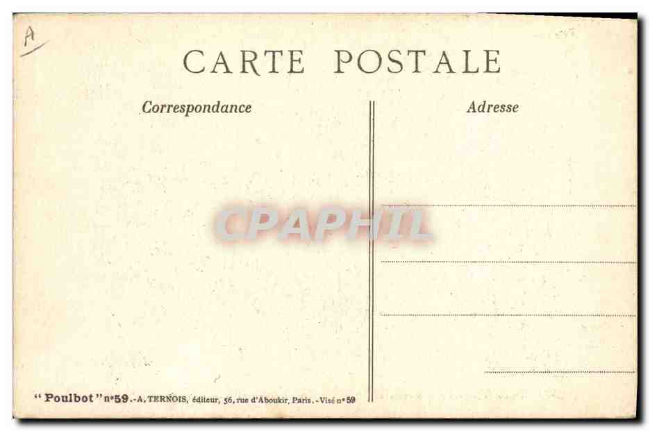 CPA Fantaisie Illustrateur Poulbot Militaria  — Rückseite