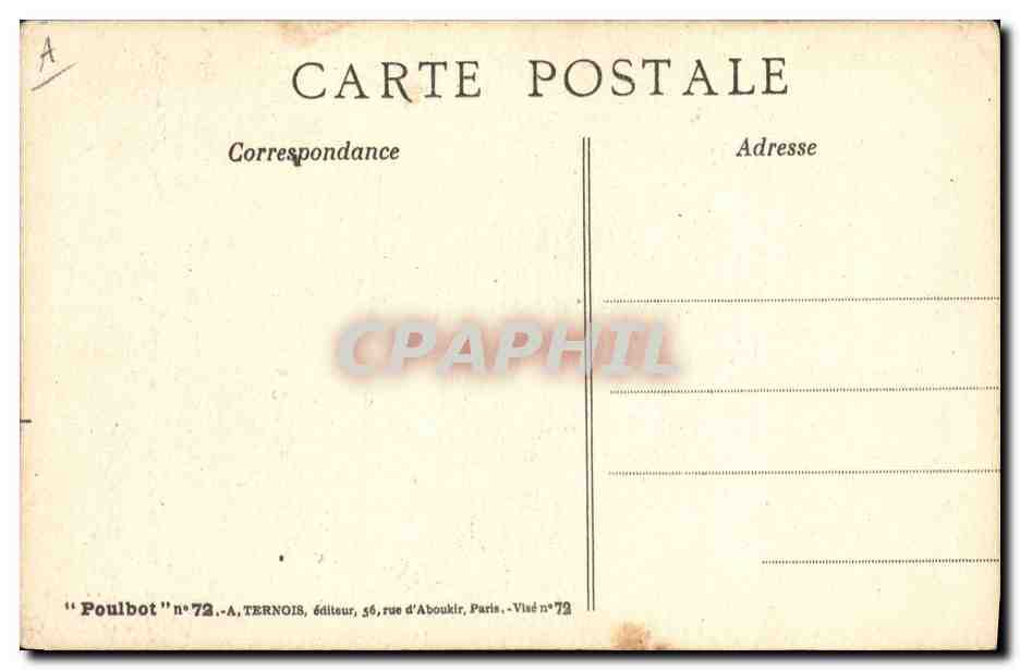 CPA Fantaisie Illustrateur Poulbot  — Verso