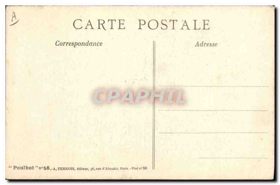 CPA Fantaisie Illustrateur Poulbot Militaria  — Rückseite