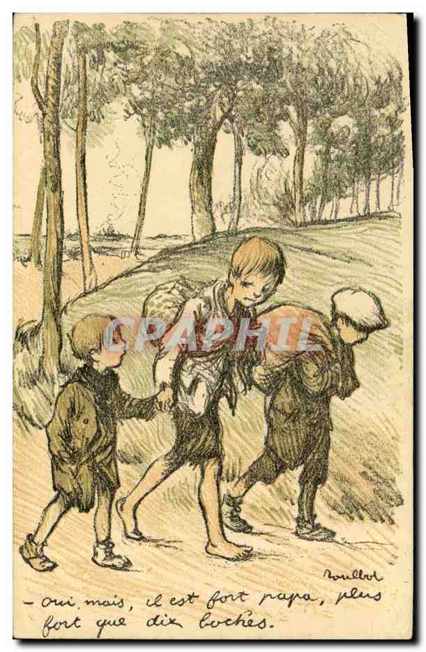 CPA Fantaisie Illustrateur Poulbot 