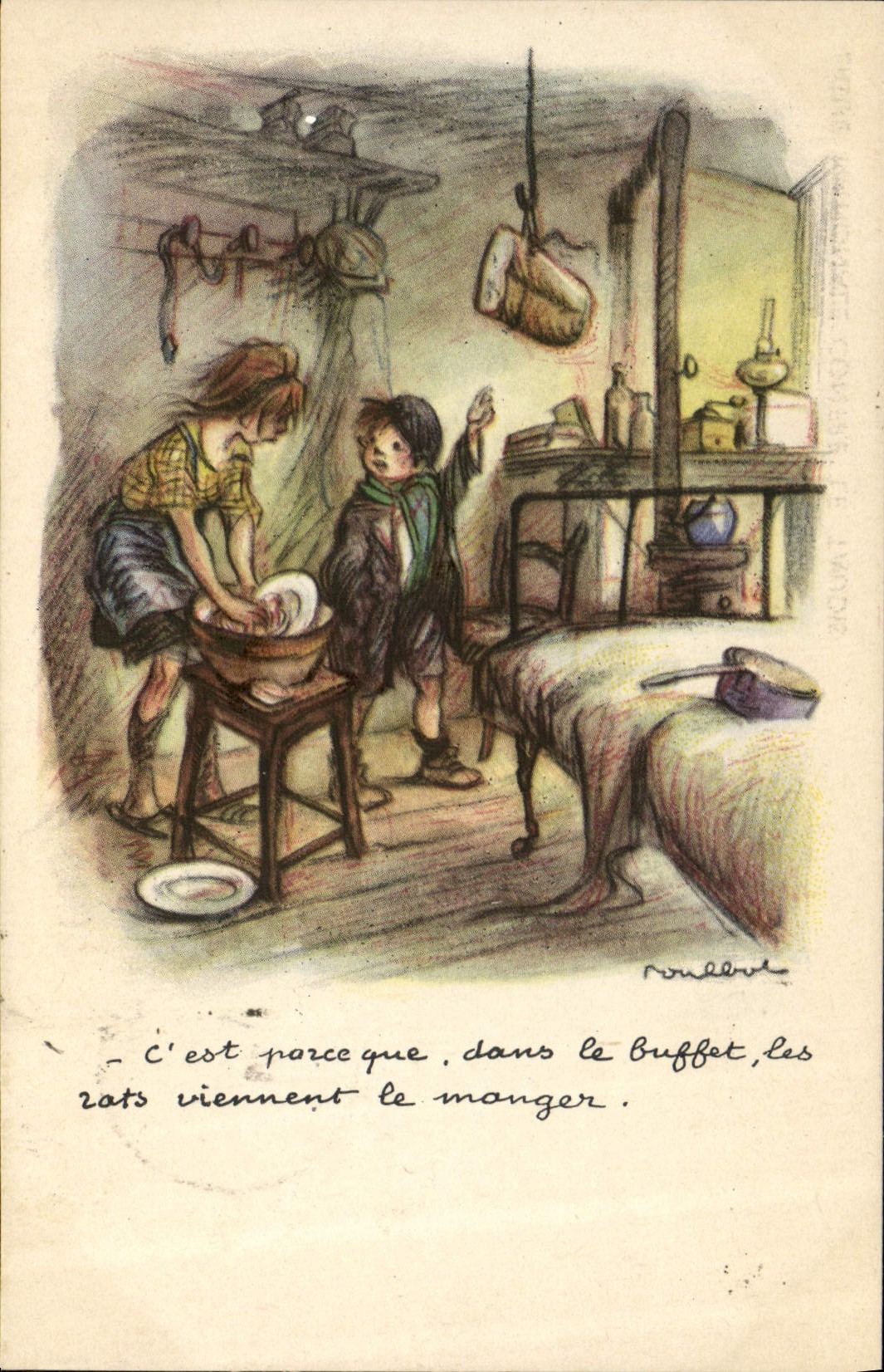 CPA Fantaisie Illustrateur Poulbot 