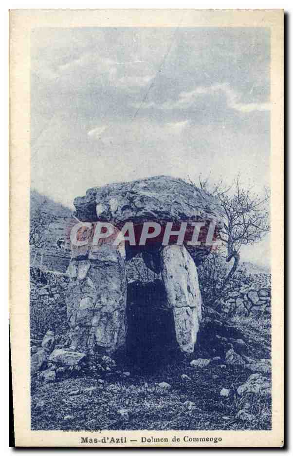 CPA Dolmen Menhir Mas d'Azil Dolmen de Commengo