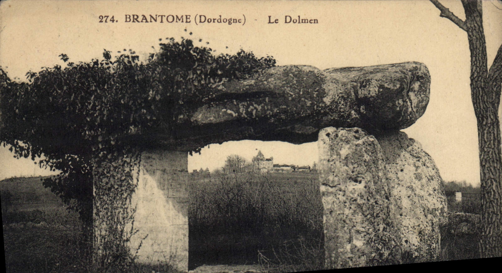 CPA Dolmen Menhir Brantome 