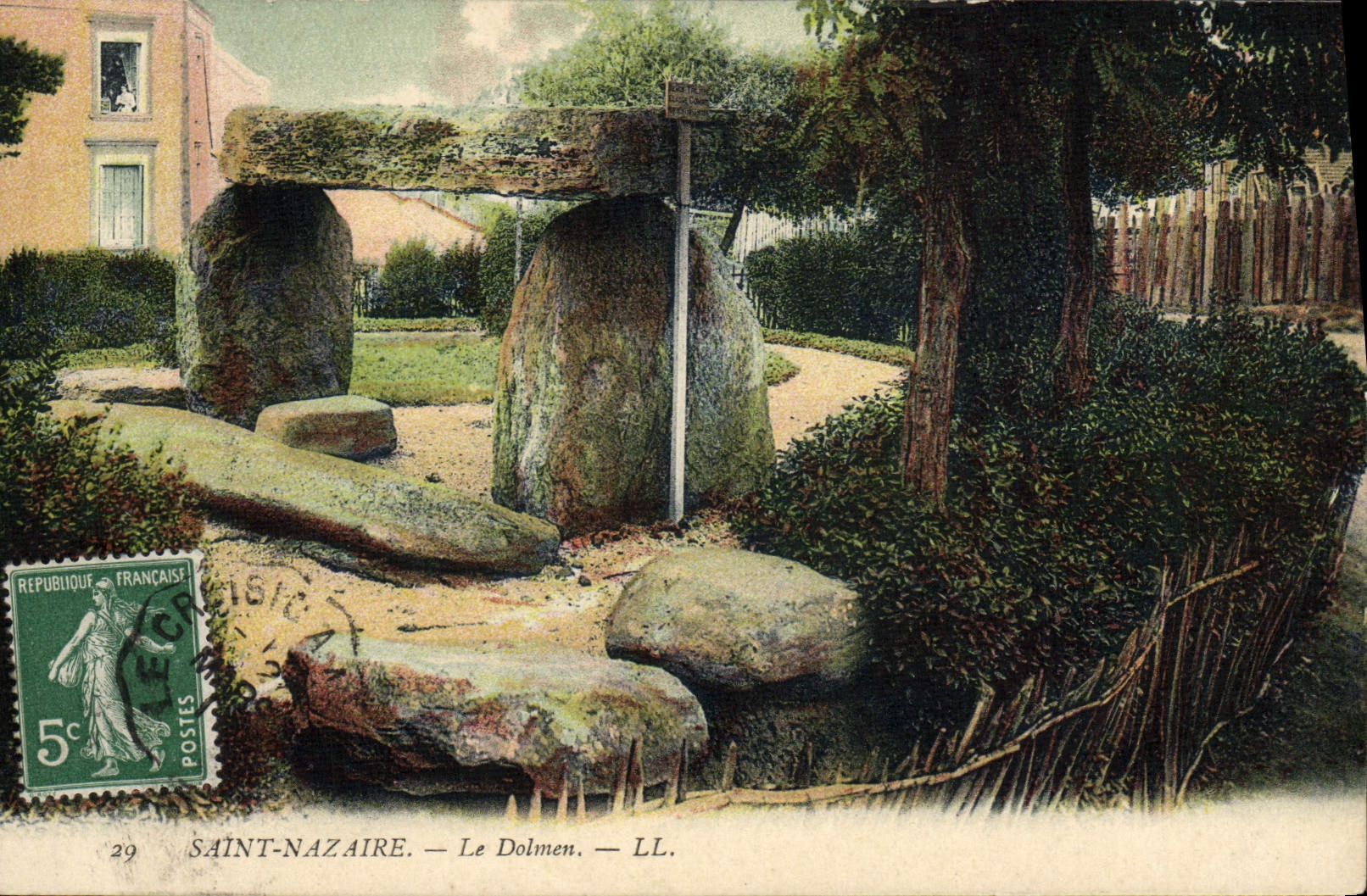 CPA Dolmen Menhir Saint Nazaire 