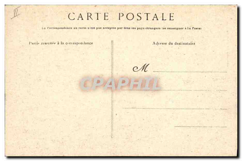 CPA Dolmen Menhir Plouharnel Carnac Le dolmen de Rondosec — Rückseite