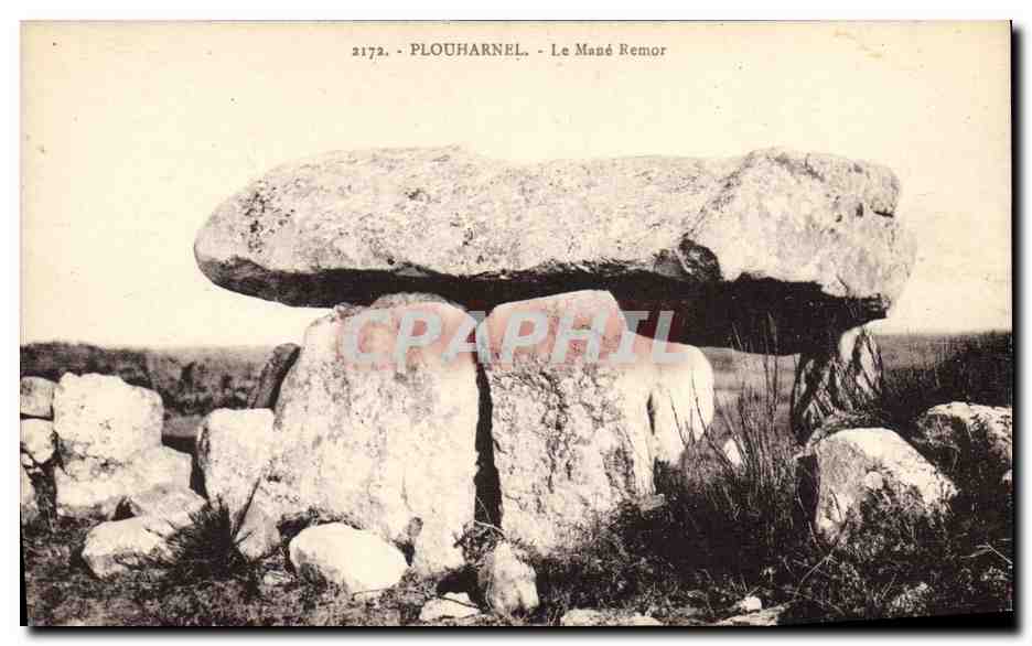 CPA Dolmen Menhir Plouharnel Le Mane Remor