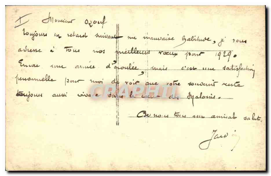 CARTE PHOTO Dolmen Menhir Doigt de Gargantua la Latte — Rückseite